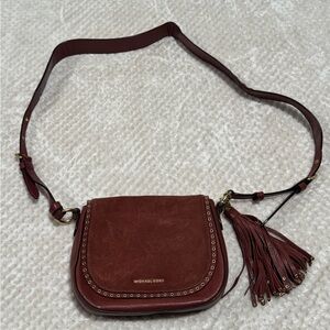 (USED) Michael Kors Rich Brown Crossbody Bag with Tassel